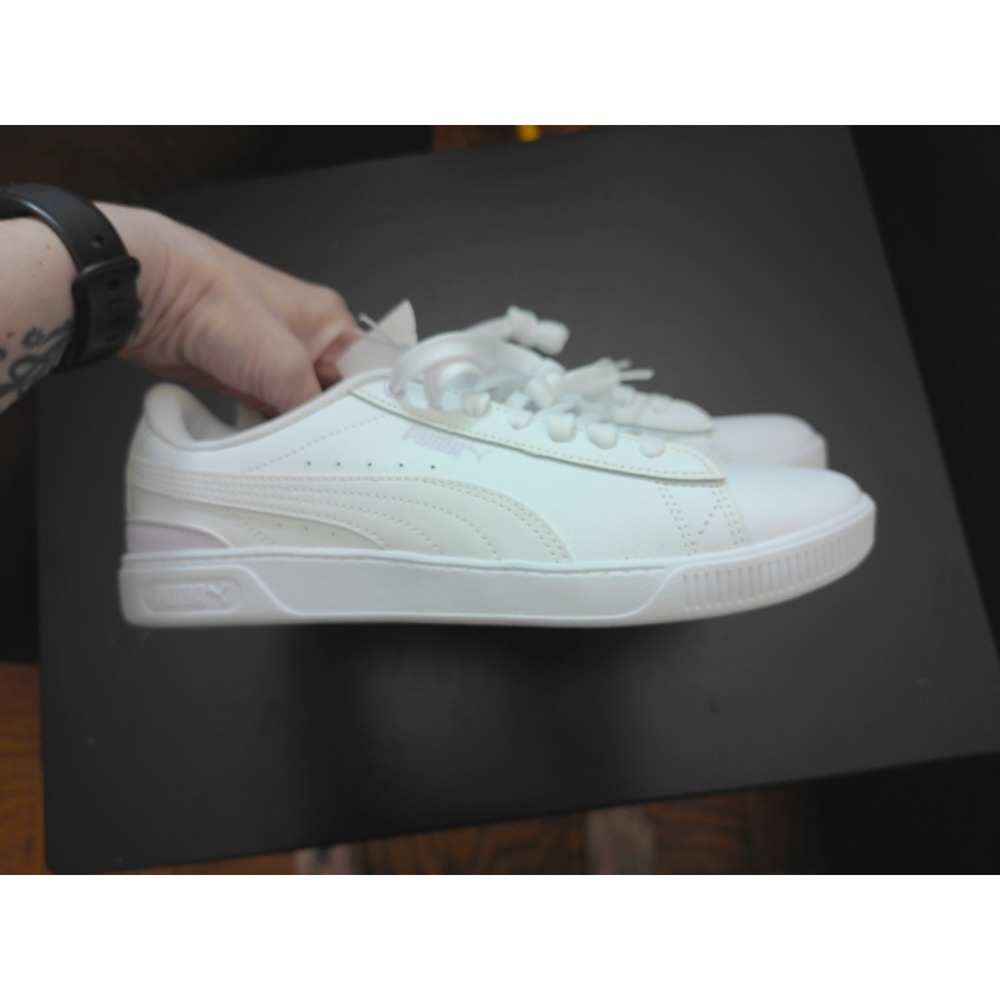 Puma Club 5v5 Sneakers Womens 8 White New Casual Low Top Shoes 383115-20